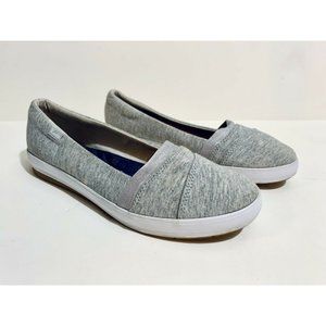 Keds Gray Slip On Shoes Easy On Closed Toe Memory Foam Womens Size 8